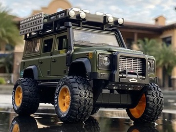 Внедорожник, металлический привод, звук, светодиодная подсветка, 1:24 ZA4795