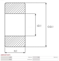 фото thumb №2, Підшипник 627 2rsh/c3 auto-starter частини -