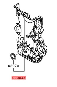 фото thumb №7, Mitsubishi lancer asx 1.6 4a92 корпус кришка захист розподільного валу насос оливи