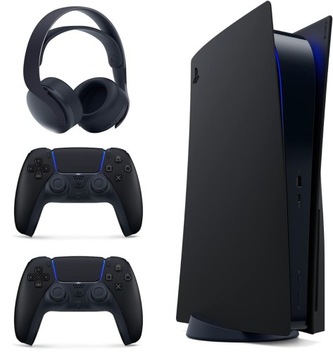 PLAYSTATION 5 MIDNIGHT BLACK EDITION + 2 НАКЛАДКИ + ГАРНИТУРА