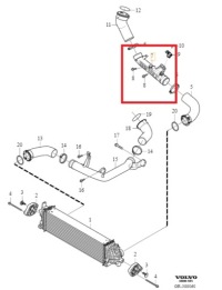 фото thumb №1, Шланг повітря volvo s90 ii 17-21r v40 ii 15-19