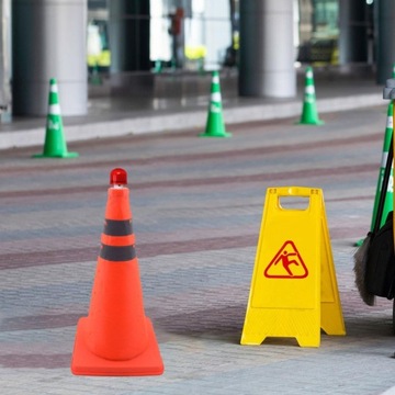 Складные светоотражающие придорожные парковочные конусы длиной 45 см, легкие, безопасные.
