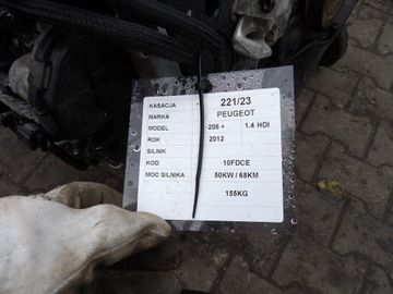 фото thumb №7, Peugeot 206 plus 1,4hdi двигатель 10fdcc 50kw 68km