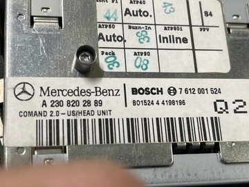 фото thumb №8, R230 sl 500 sl 230 usa радио команд 2.0 a2308202889