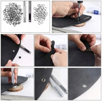 100 x Oczkarka do oczek 12mm do toreb, plandek, firanek metalowa klamra