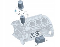 фото thumb №1, Оригинальная корпус крышка фильтра масла mercedes-benz om276