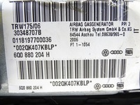 фото thumb №5, Подушка пасажира подушка безпеки vw polo 9n 9n3 iv 02-2009