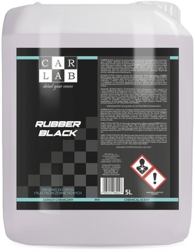 CARLAB RUBBER BLACK 5L - DRESSING DO OPON I PLASTIKÓW ZEWNĘTRZNYCH AUTA