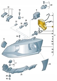 фото thumb №2, Захист заглушка фара vw polo 6r ліва