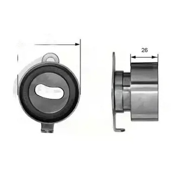 фото thumb №1, Ролик натягувач ремінь розподільний вал t41011 gates honda