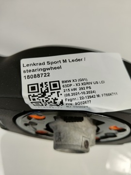 фото thumb №12, Bmw x3 g01 x4 g02 g08 руль m набор лепестки
