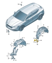 фото thumb №3, Спойлер подкрылок левый задняя cupra оригинал 5ff853833