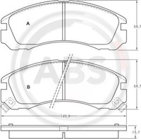 фото thumb №16, Гальмівні колодки гальмівні mitsubishi galant 90-00 a.b.s. + набір водія #14