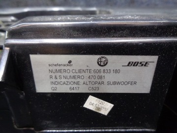 фото thumb №11, Сабвуфер динамики усилитель bose alfa romeo gt 2003-2010r.