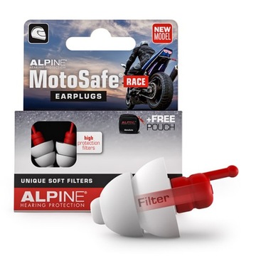 ЗАГЛУШКИ/БЕРУШИ ALPINE MOTOSAFE RACE – ПОДАРОК ​​МОТОЦИКЛИСТУ