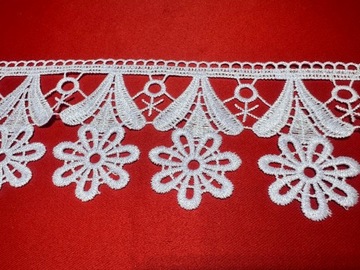Guipiura Guipiura Lace 7 см 8 см белый рисунок 51