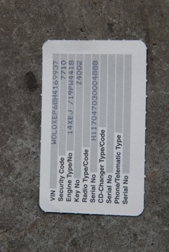 фото thumb №5, Opel corsa e радіо великий lcd дотик 42518022 код