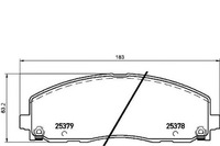 фото thumb №1, Brembo тормозные колодки тормозной. lancia voyager 11-14 перед