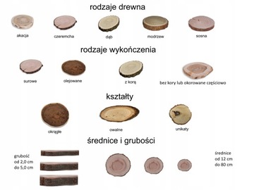 PLASTER DREWNA DĘBOWY ELIPTYCZNY SKOŚNY DĄB DŁ 35-40 CM TACA OZDOBNA DREWNO