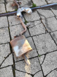 Bmw e39 гаситель конечный средний бензин 2.0 2.5 m52 Недорого, фото thumb