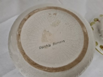 Итальянская керамика с розами, горшок, шкатулка BASSANO