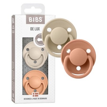 Силиконовая пустышка-пустышка BIBS DE LUX, 2 упаковки 0–36
