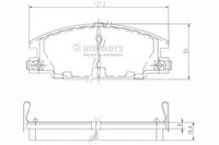 фото thumb №1, Nipparts тормозные колодки тормозные isuzu campo 2.0 4wd kb4