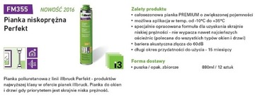 Illbruck FM355 Перфект пена 880мл НИЗКОГО ДАВЛЕНИЯ PUR