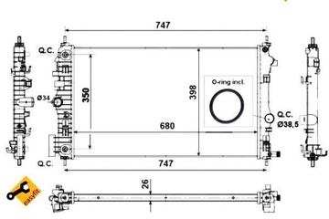 фото thumb №2, Радиаторов opel insignia 2,0 cdti 08- nrf