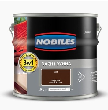 Nobiles Roof and Gutter Шоколадно-коричневый матовый 10л