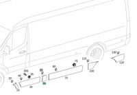 фото thumb №1, Молдинг ozd стойка "b" правая - sprinter 907/ 910