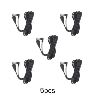 5x Kabel ładowarki USB 5 V 2A Mini 90 stopni Bend