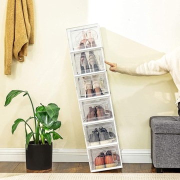 Ящик Songmics 25 x 35 x 18,5 см 0л белый, прозрачный