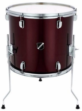 16x14 Focus Floor Tom Red в цвете Poplar Chrome Millenium