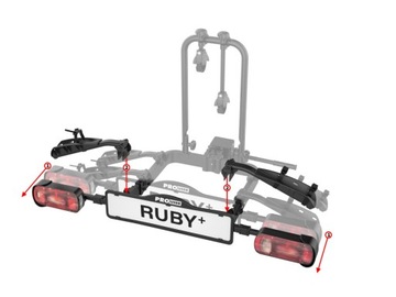 ВЕЛОСИПЕДНАЯ ПЛАТФОРМА ДЛЯ 2 ВЕЛОСИПЕДОВ PROUSER RUBY+
