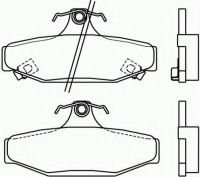 Тормозные колодки тормозной. daewoo musso 98- задний с Разборки, фото thumb