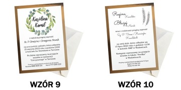 ZAPROSZENIA NA ŚLUB WESELE ZŁOTE Z PERSONALIZACJĄ