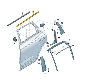 фото thumb №1, Прокладка zgariająca зад з планка декоративна ліва q3