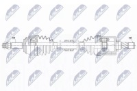 Привідний вал привідна перед ліве nissan qashqai 2 renault kadjar 2013- Ціна, фото thumb
