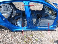 фото thumb №1, Порог правый блок двигателя средний mercedes gla x156 2013-2017