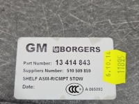 фото thumb №7, Обшивка багажника пол opel meriva b 13414843