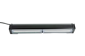 BELKA OSTRZEGAWCZA JEDNOSTRONNA POMARAŃCZOWA KOGUT STROBO LED 30CM 12V 24V