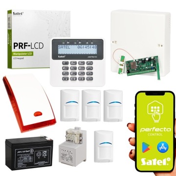КОМПЛЕКТ СИГНАЛИЗАЦИИ SATEL PERFECTA GPRS GSM 4 ДЕТЕКТОРЫ BOSCH ЗАЩИЩЕННЫЕ ДЛЯ ЖИВОТНЫХ