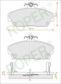 фото thumb №1, Гальмівні колодки перед honda civic lotus elise mg zr zs