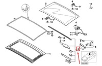 фото thumb №12, Bmw z3 coupe e36 sunroof guide jaw 8410693 54108410693
