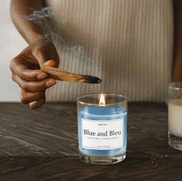 Möller SPA - BLUE and BLEU НАТУРАЛЬНАЯ СОЕВАЯ СВЕЧА АРОМАТ ДУХОВ