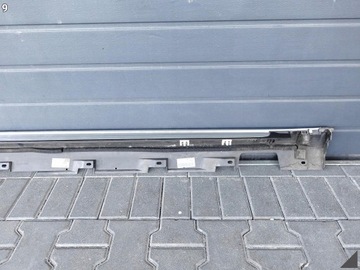 фото thumb №10, Audi a8 4h0 4h4 d4 рестайлинг 09-17 порог накладка планка левая хром длинный x7u