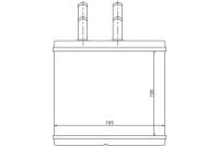 фото thumb №1, Nissens отопитель 150x195x22 chevrolet aveo /