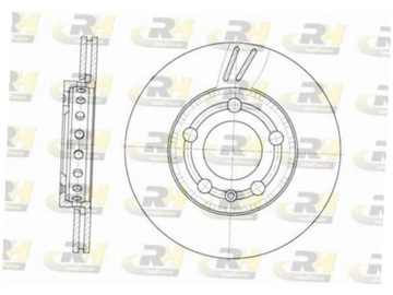 фото thumb №2, Диски перед vw polo iv mk4 1.2-1.9 01-09 fox 1.2 1.4 05-11
