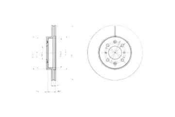 фото thumb №1, Delphi диски тормозные 2szt honda city civic iv c